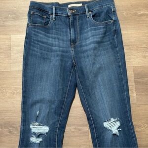 Levi's High Rise Straight Jeans